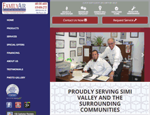 Tablet Screenshot of familyair.com
